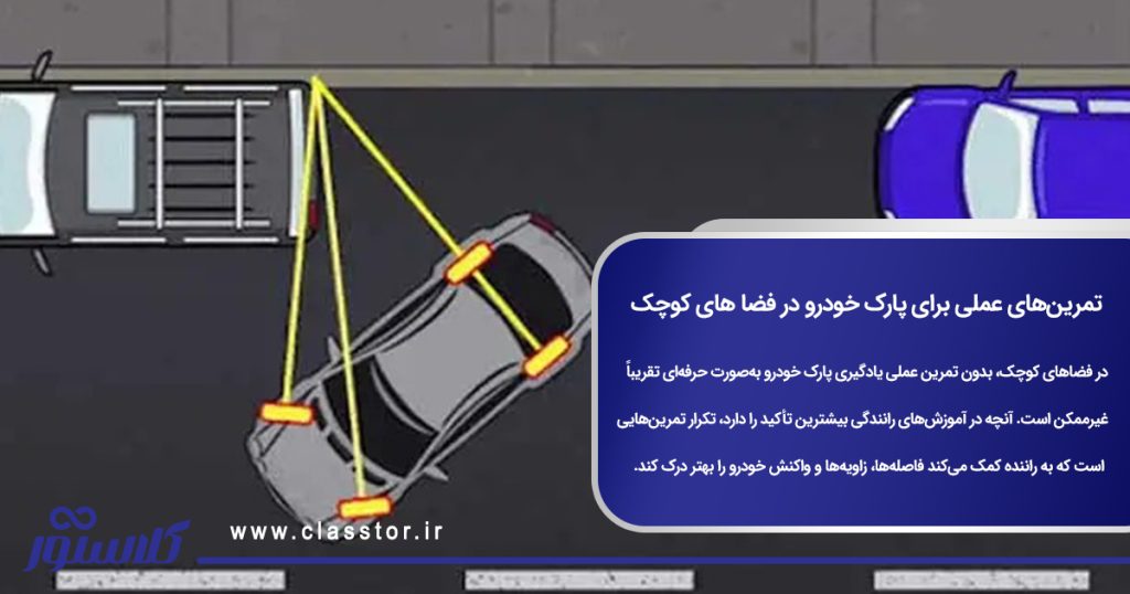 تمرین‌های عملی برای پارک خودرو در فضا های کوچک